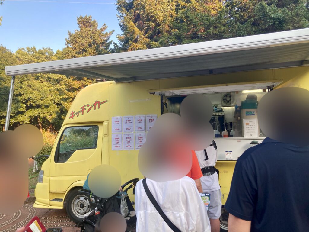 かき氷のキッチンカー
