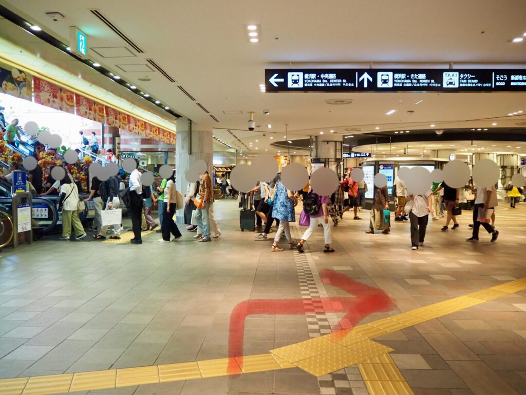 横浜駅東口方面にベビーカーで行く最短ルート