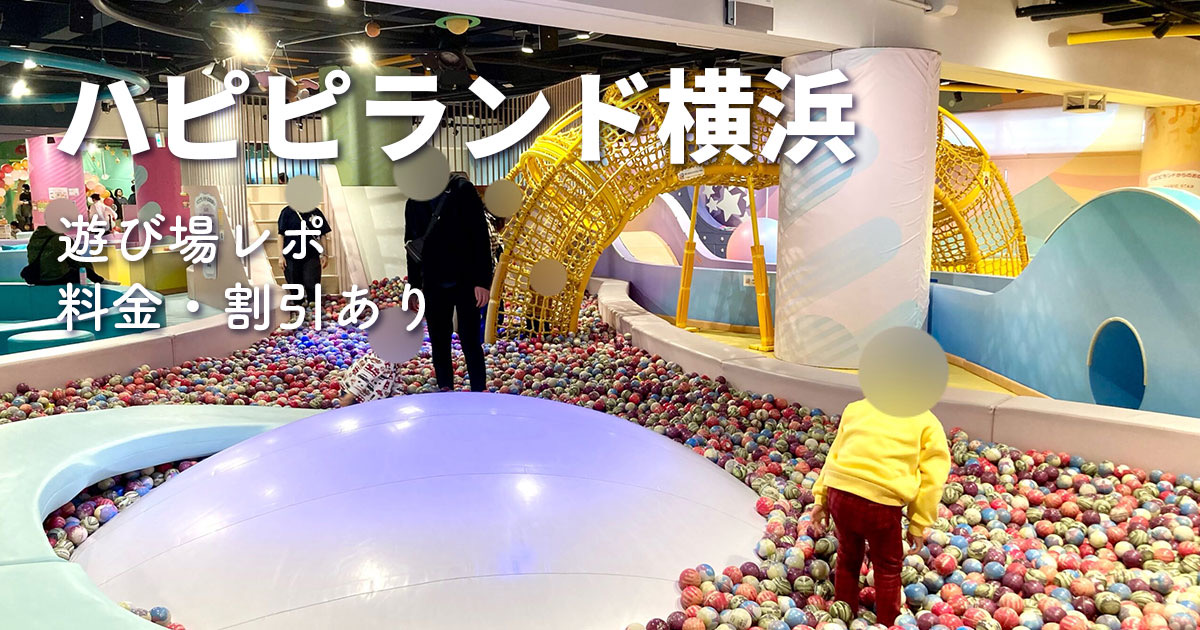 ハピピランド横浜アソビル店のボールプールと遊び場エリアの写真。室内で子どもが遊べるスポットの様子を写した画像。