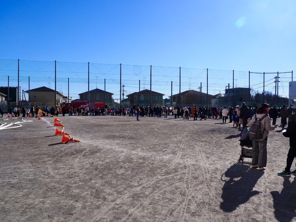 横浜市旭区の消防出初式2026の会場の様子