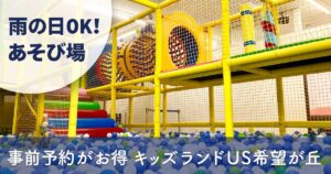 キッズランドUS横浜希望ヶ丘の室内遊び場。ボールプールや大型アスレチックがある子連れ向け施設の様子