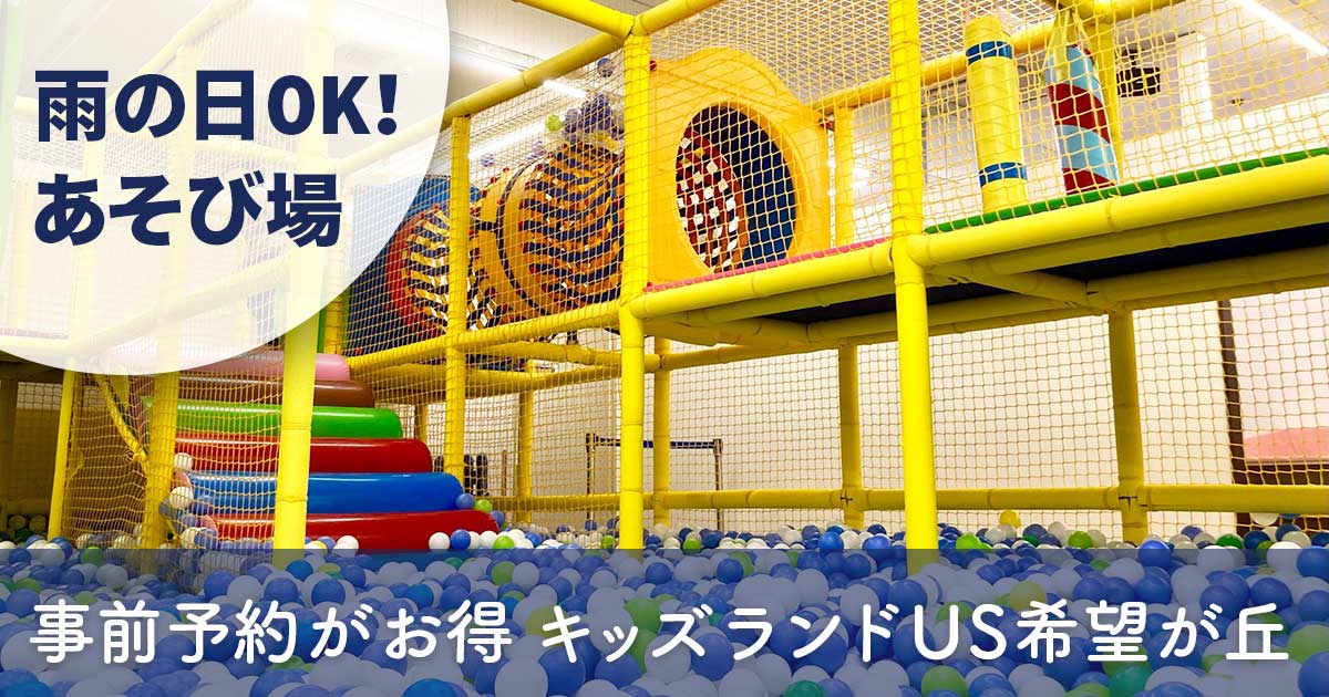 キッズランドUS横浜希望ヶ丘の室内遊び場。ボールプールや大型アスレチックがある子連れ向け施設の様子