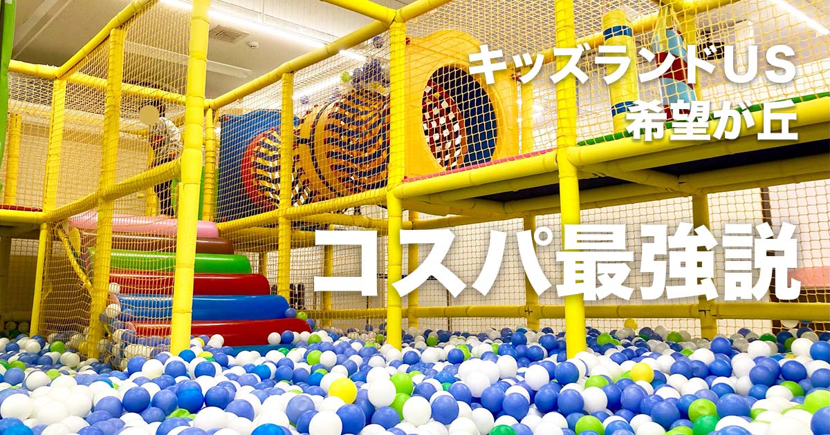 キッズランドUS横浜希望ヶ丘の室内遊び場。ボールプールや大型アスレチックがある子連れ向け施設の様子