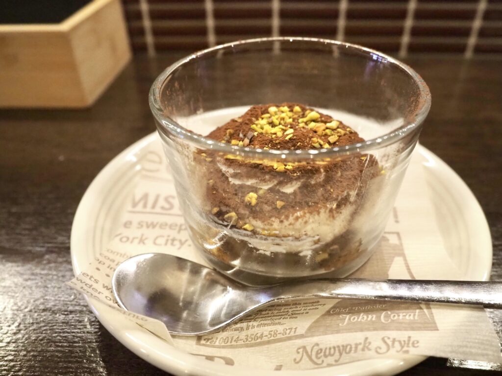 三ツ境の人気ピザ専門店「ピッツェリアサンキュー」のティラミスの写真