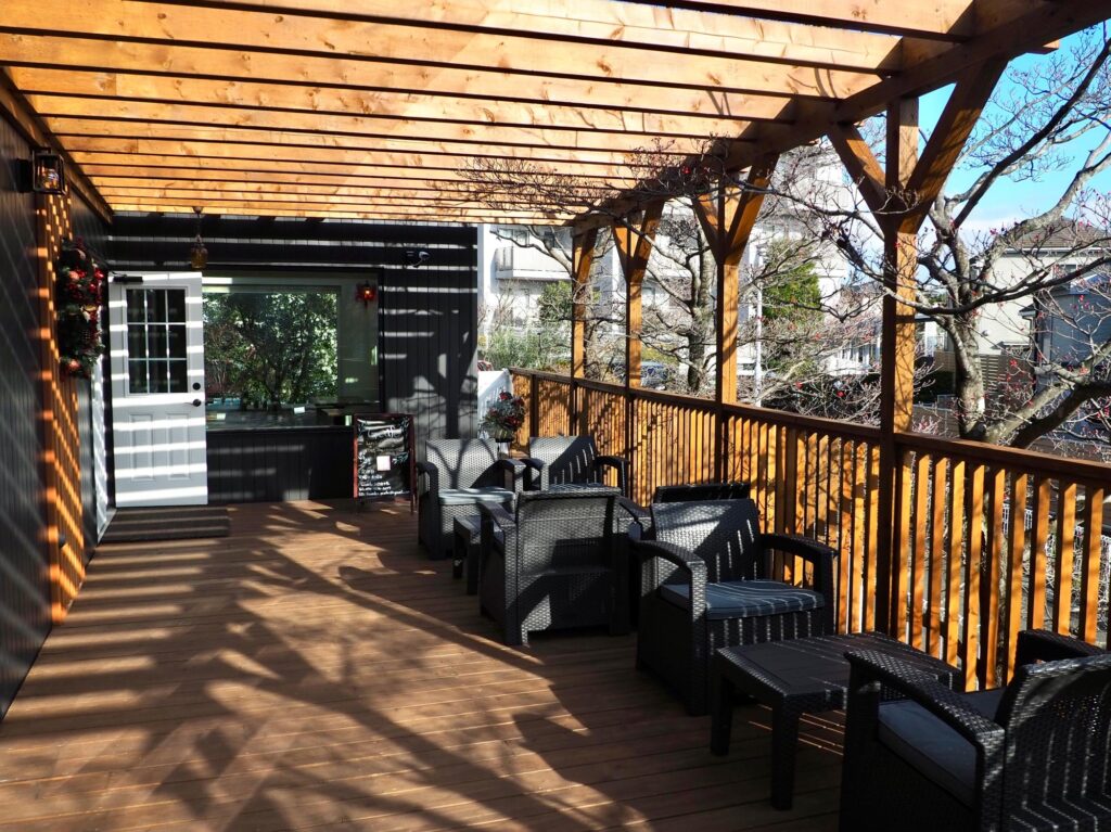 横浜・二俣川のカフェG’cafe（ジーカフェ）のテラス席