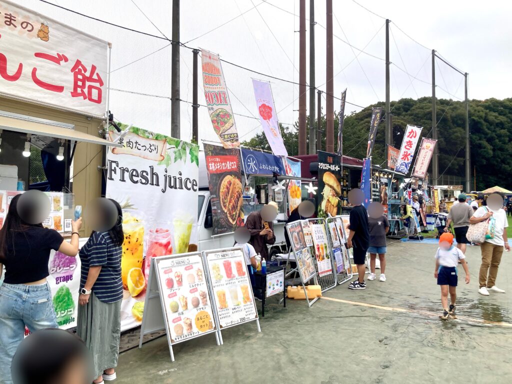 あさひジャズまつり2026のキッチンカー